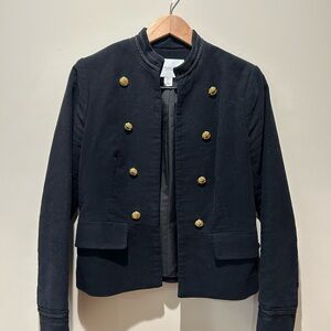 Carolina Belle Black Blazer with Gold Buttons